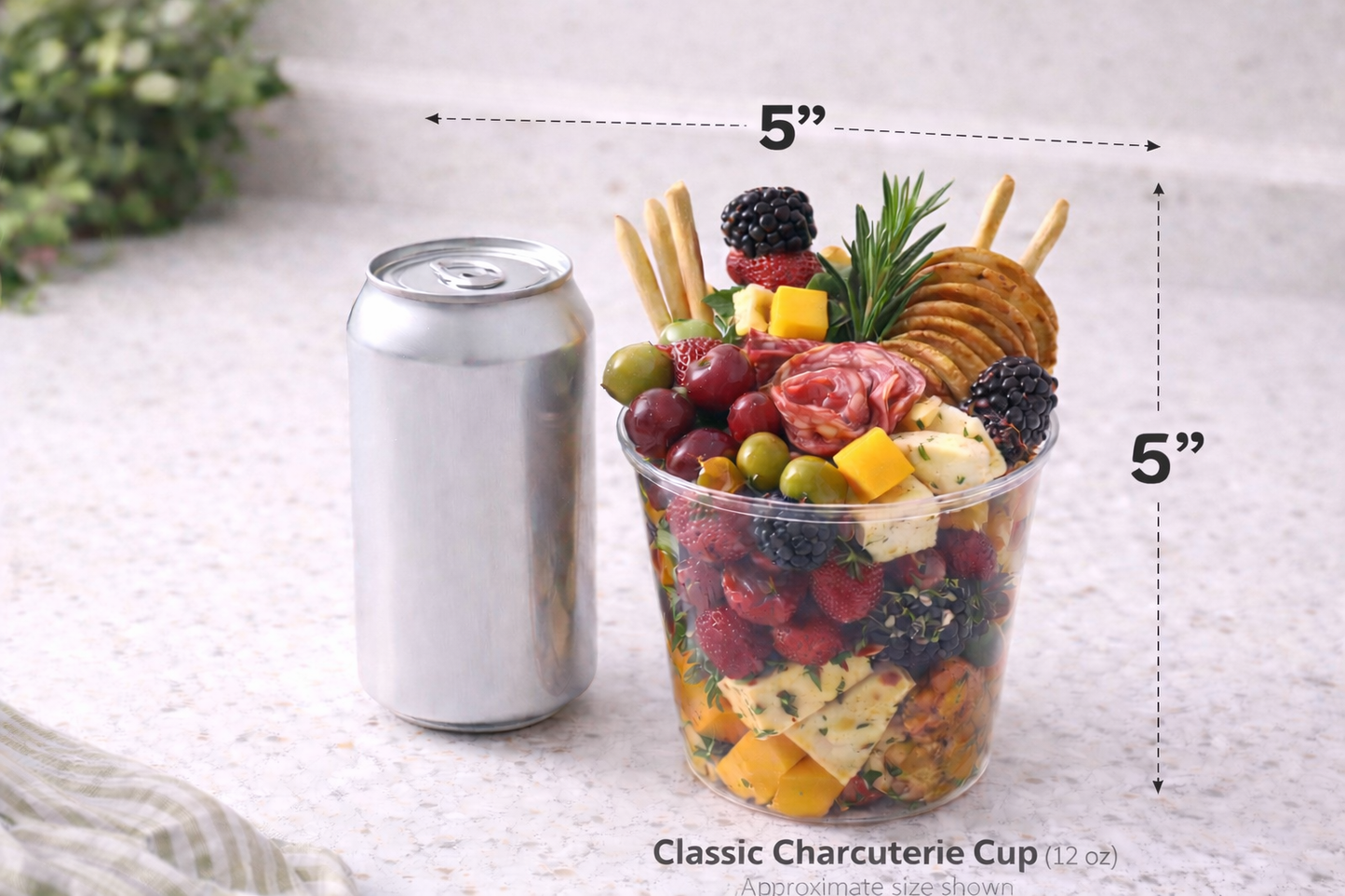 Classic Charcuterie Cups (12 oz)