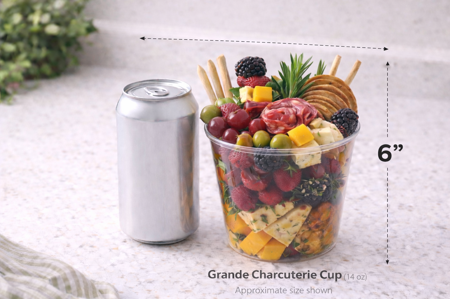 Grande Charcuterie Cups (14 oz)